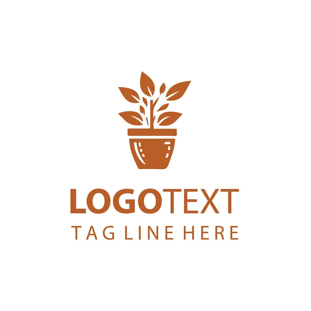 Logotipo de maceta