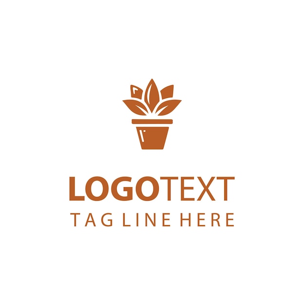Logotipo de maceta