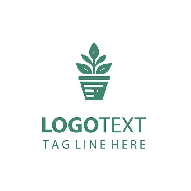 Logotipo de maceta