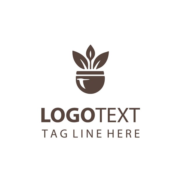 Logotipo de maceta