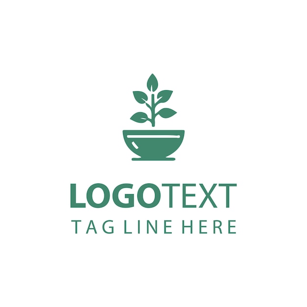 Logotipo de maceta