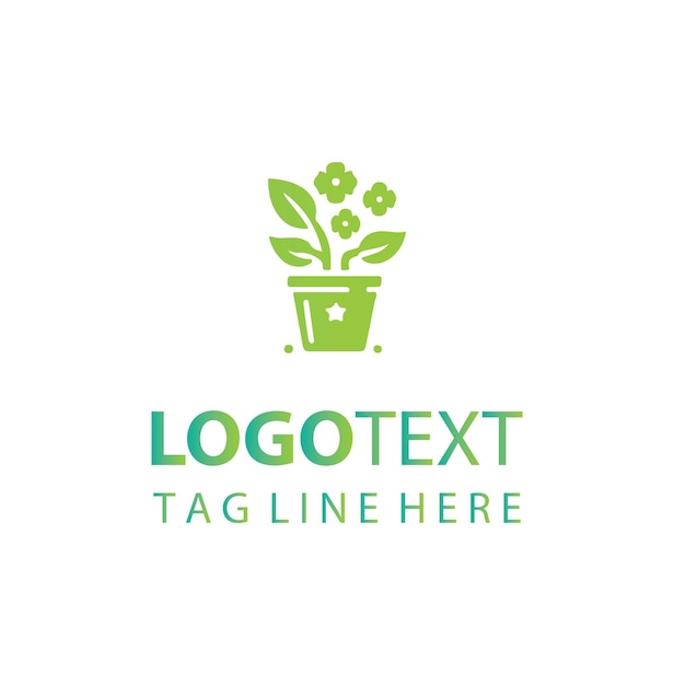 Logotipo de maceta