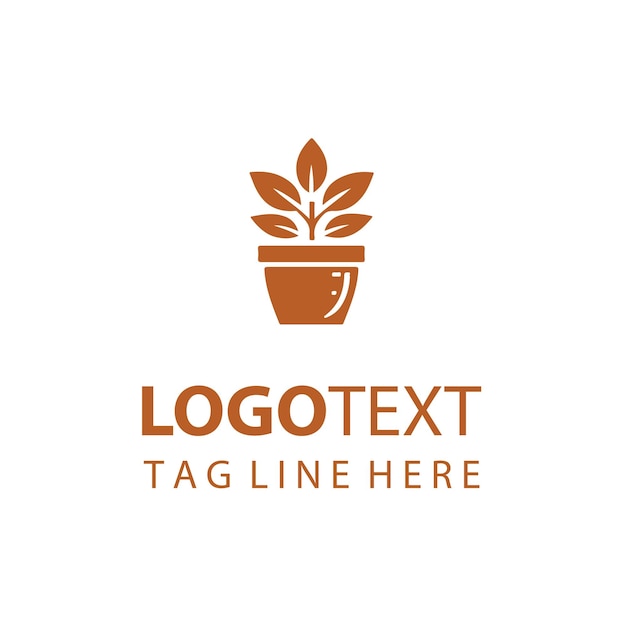 Logotipo de maceta