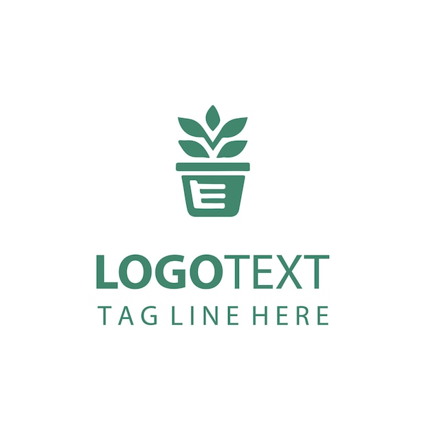 Logotipo de maceta