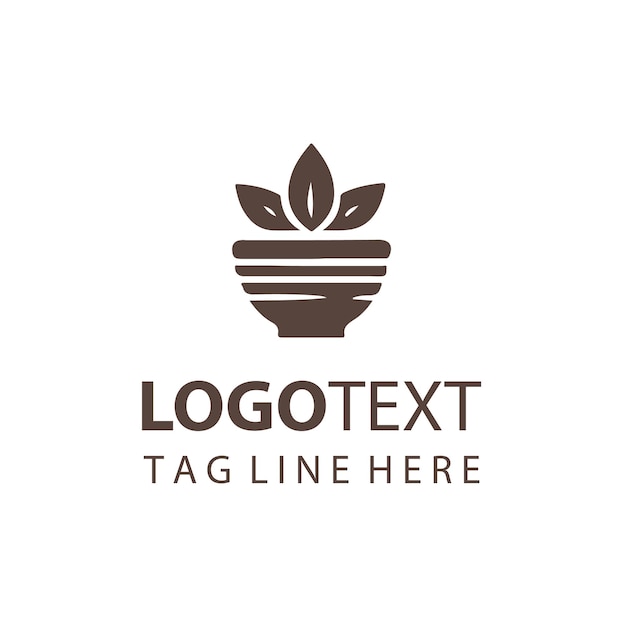 Logotipo de maceta