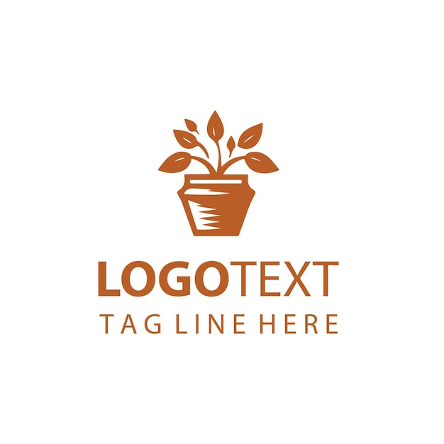 Logotipo de maceta