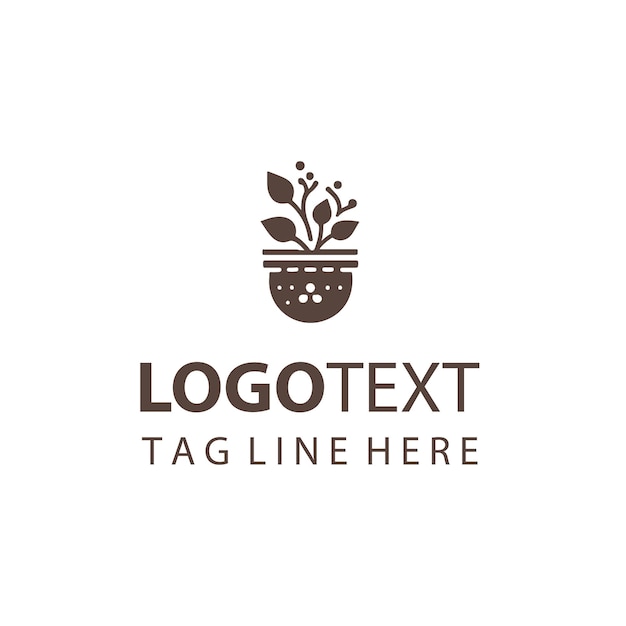 Logotipo de maceta