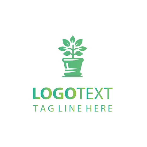 Logotipo de maceta