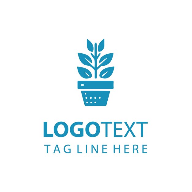 Logotipo de maceta