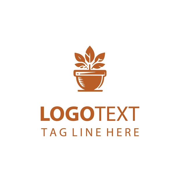 Logotipo de maceta