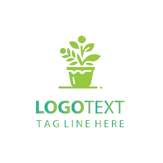 Logotipo de maceta