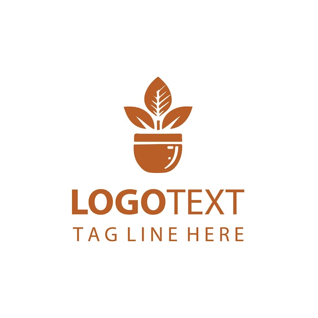 Logotipo de maceta