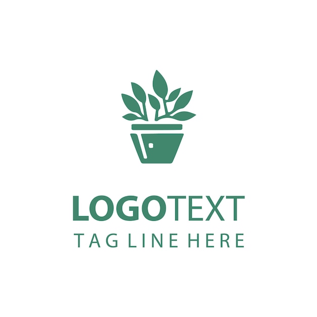Logotipo de maceta