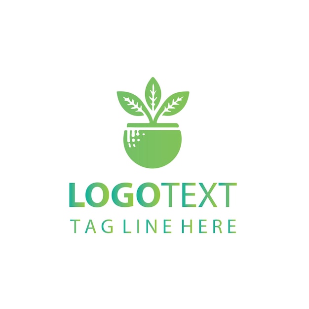 Logotipo de maceta