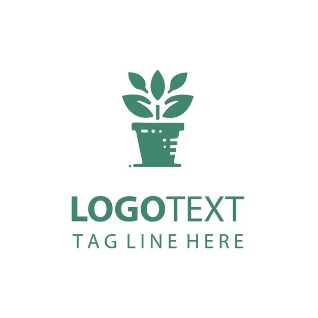 Logotipo de maceta