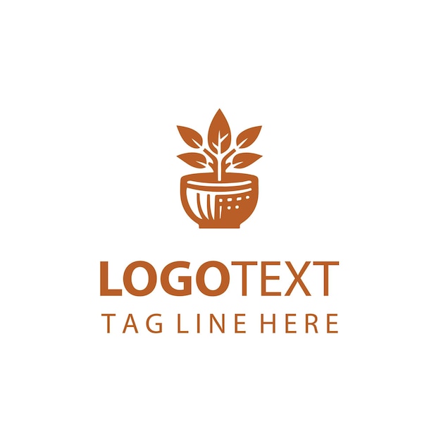 Logotipo de maceta