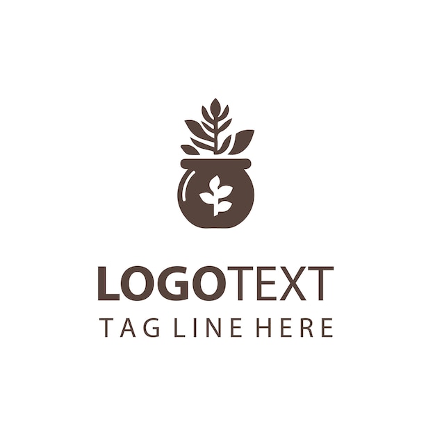 Logotipo de maceta