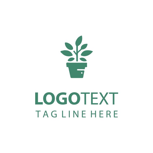 Logotipo de maceta