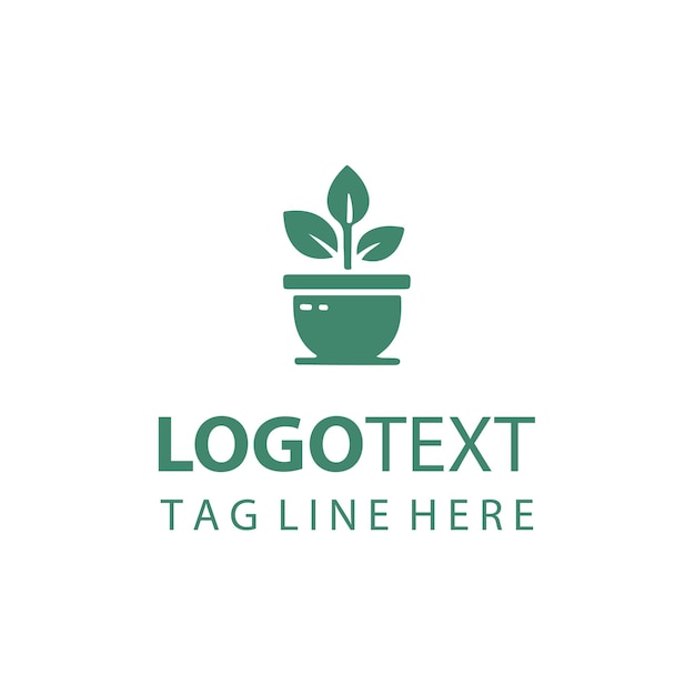 Logotipo de maceta