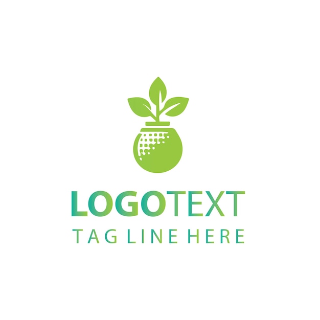 Logotipo de maceta