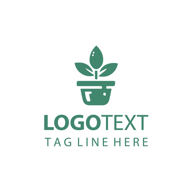 Logotipo de maceta