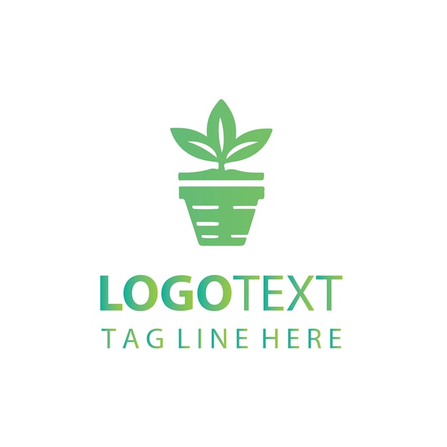Logotipo de maceta