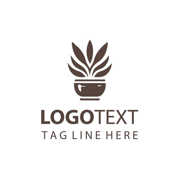 Logotipo de maceta
