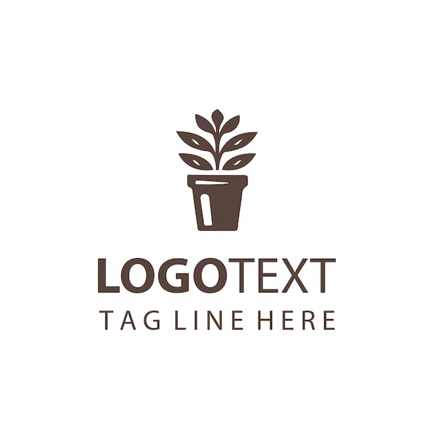 Logotipo de maceta