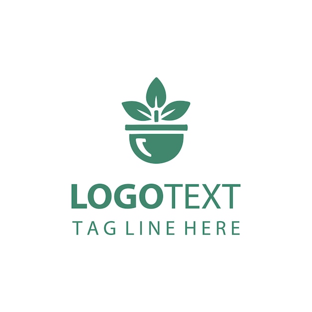 Logotipo de maceta