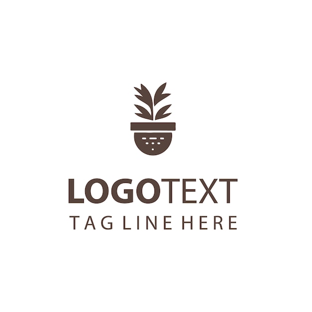 Logotipo de maceta