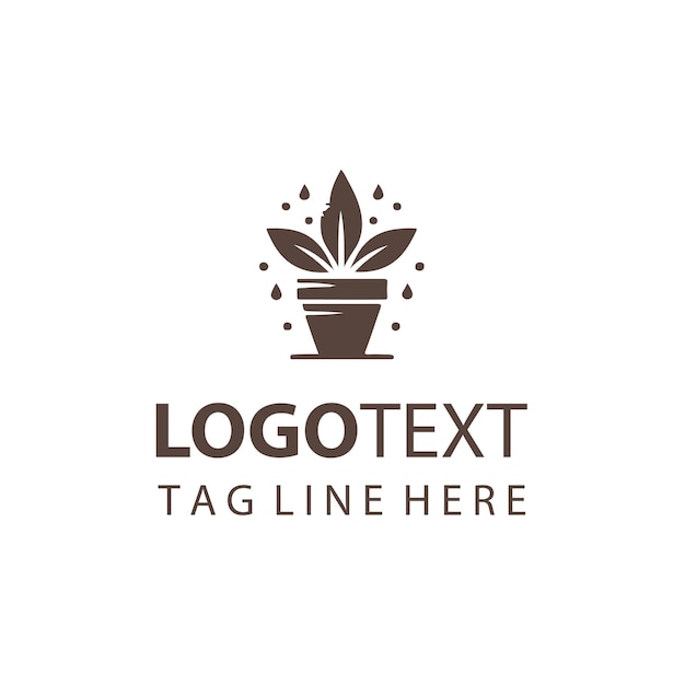Logotipo de maceta
