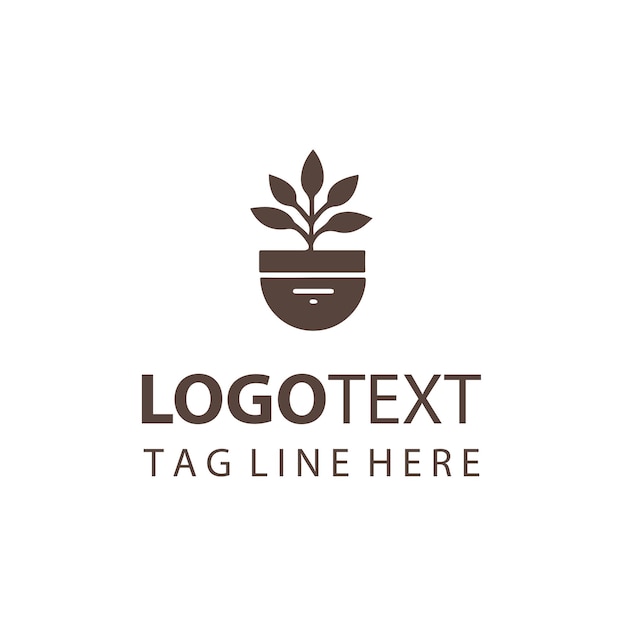 Logotipo de maceta