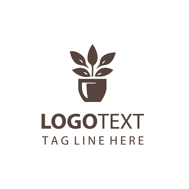 Logotipo de maceta