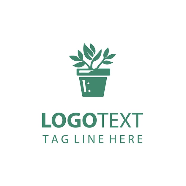 Logotipo de maceta