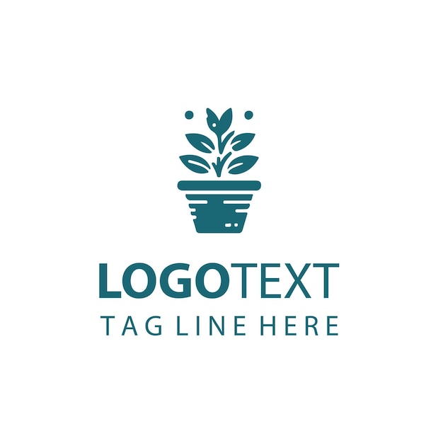 Logotipo de maceta