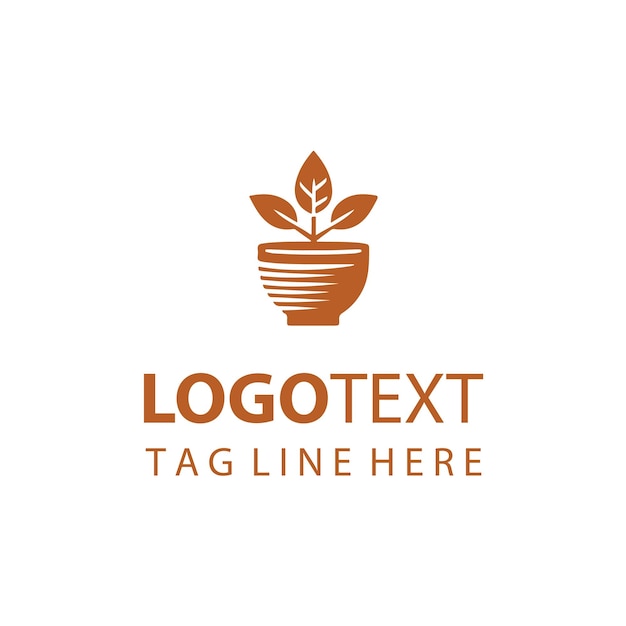 Logotipo de maceta