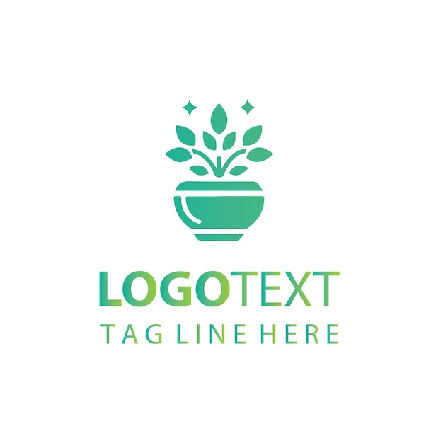 Logotipo de maceta