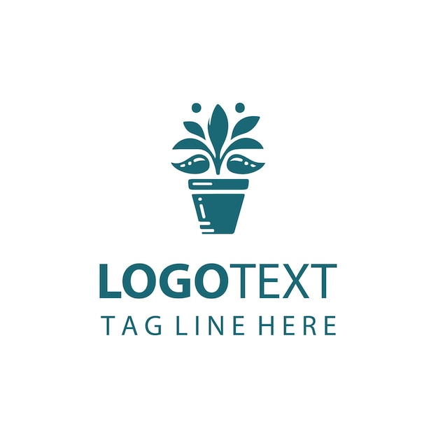 Logotipo de maceta