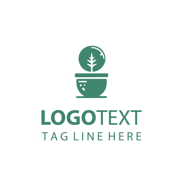 Logotipo de maceta