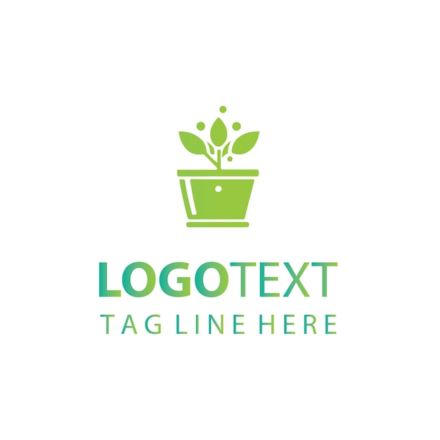 Logotipo de maceta