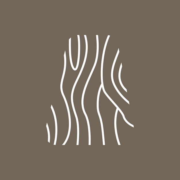 Logotipo De Madera Capas De Madera Y Diseño De Fibras Naturales Herramientas De Madera De Vector De Carpintero