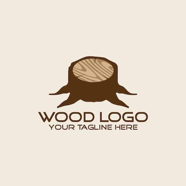 Logotipo de madera