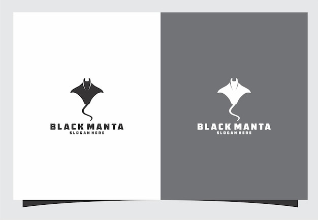 Vector logotipo de manta negra