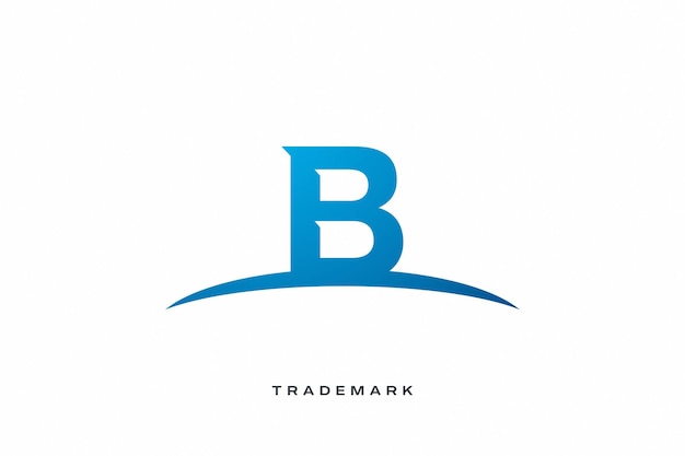 El logotipo de la marca B del vector de letras