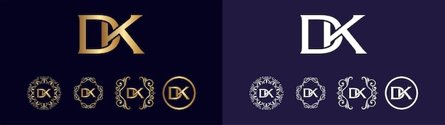 Logotipo de la marca corporativa dk