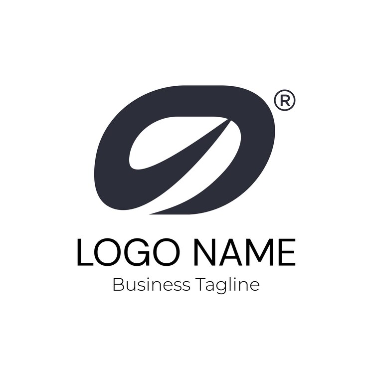 Vector logotipo de la marca de la empresa de negocios negra