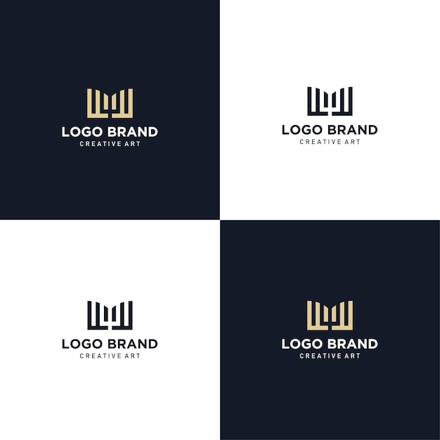 Logotipo de marca empresarial diseño profesional moderno