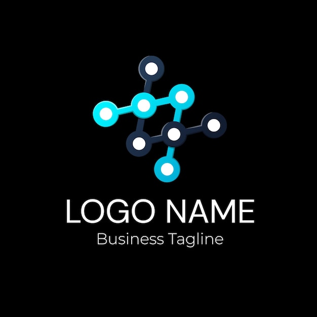 Logotipo de la marca empresarial de la empresa tecnológica