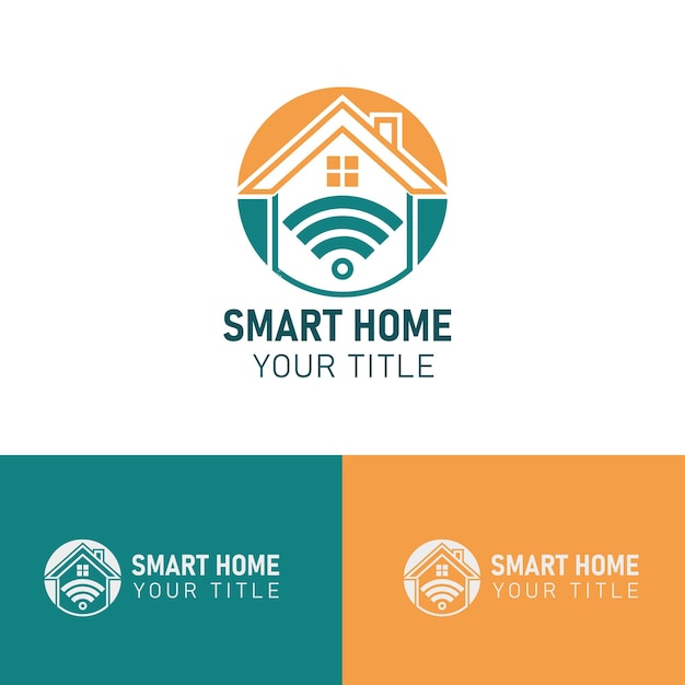 Logotipo y marca del hogar inteligente