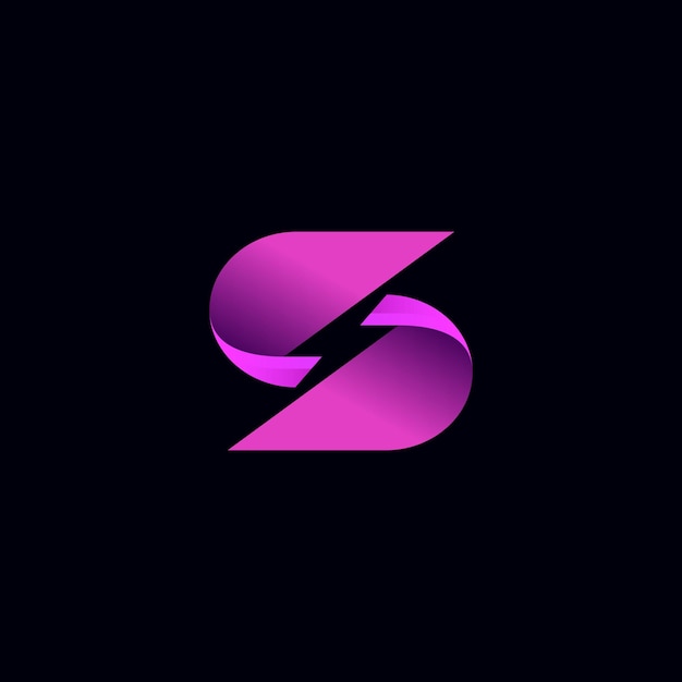 Logotipo de marca de letra moderna S